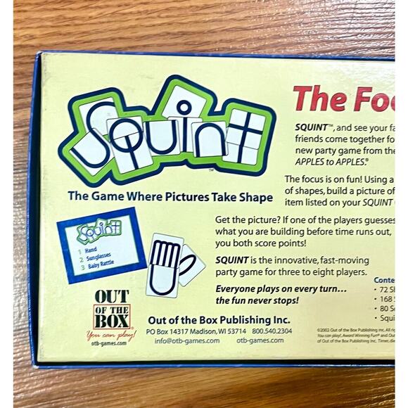 SQuint Board Game The Game where pictures take Shape - Picture 4 of 6